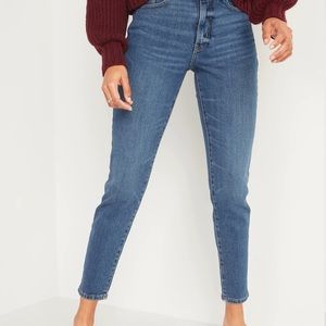 High-Waisted O.G. Straight Ankle Jeans, size 10